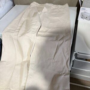 Women's High-Rise Sailor Wide Leg Ankle Jeans - Universal Thread Beige 12